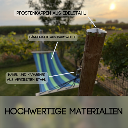 Hängematte mit Holzgestell Garten