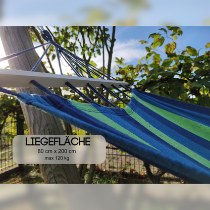 Hängematte mit Holzgestell Garten