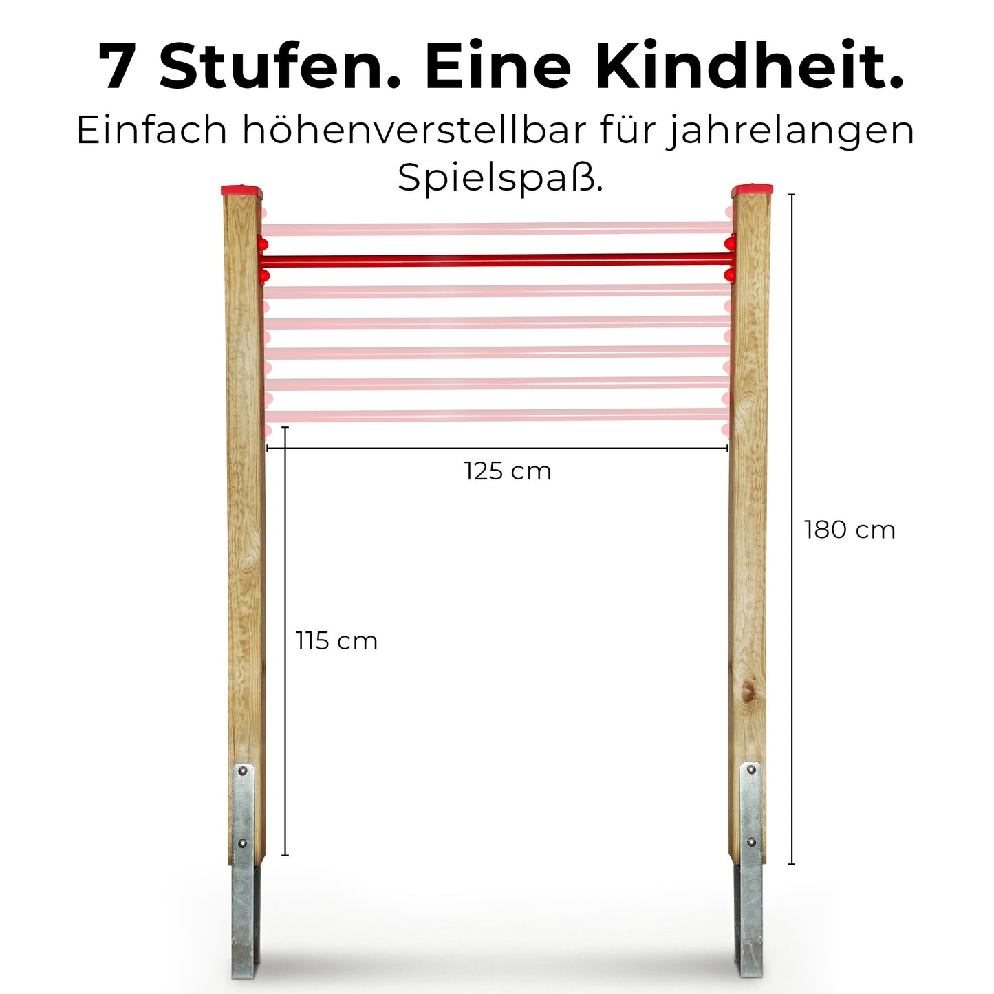 Reckstange Garten Rot