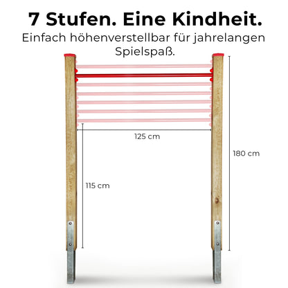 Reckstange Garten Rot